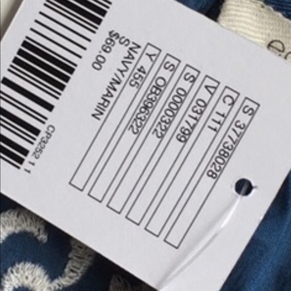 SUMMER CLEARANCE!! BLUE CRISS CROSS CROP TOP - Picture 6 of 6